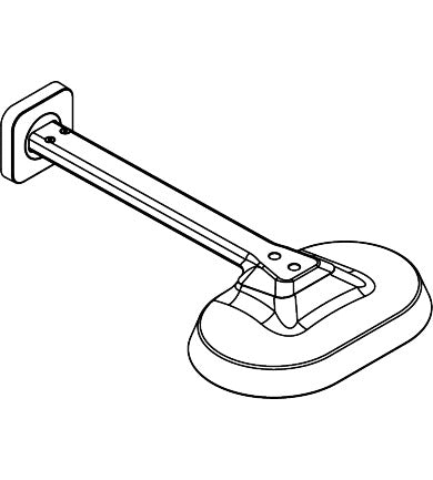 AXOR ShowerSphere Showerhead 250 1-Jet 1.75 GPM with Showerarm