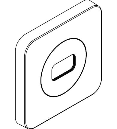 AXOR ShowerSphere Escutcheon 120/120