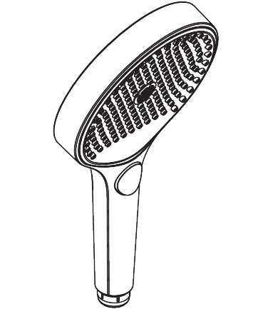 AXOR ShowerSphere Handshower 130 3-Jet, 2.5 GPM