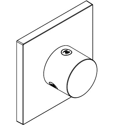 AXOR Shower Composition Trio/Quattro Diverter Trim