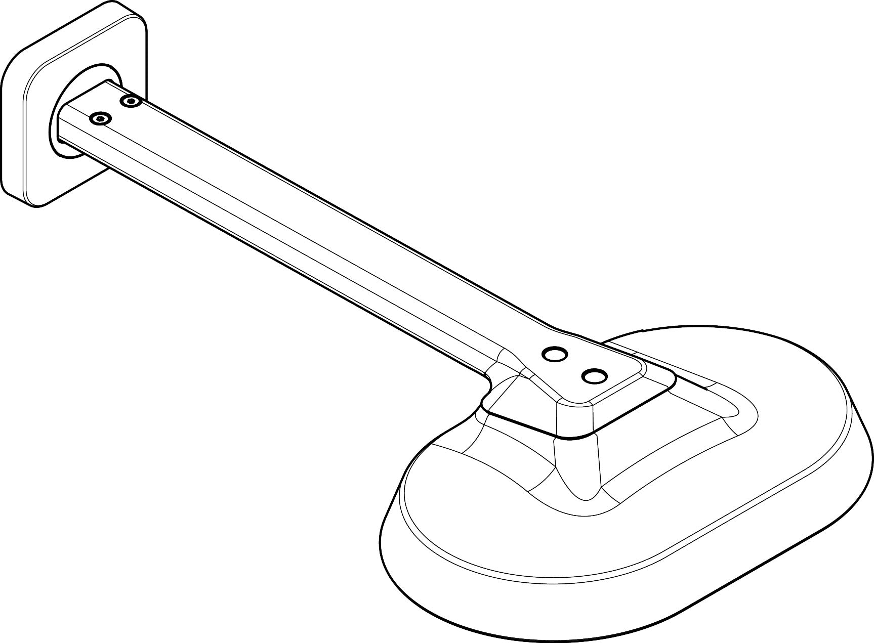 AXOR ShowerSphere Showerhead 250 1-Jet 1.75 GPM with Showerarm