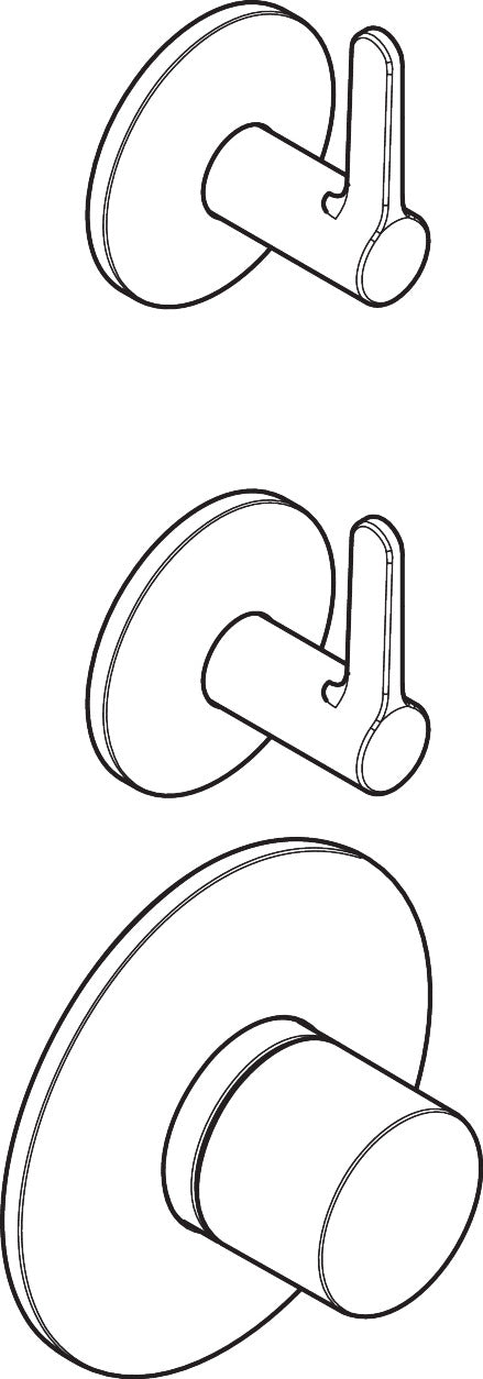 AXOR ONE Thermostatic Module Trim with 2 Volume Controls, Lever Handle