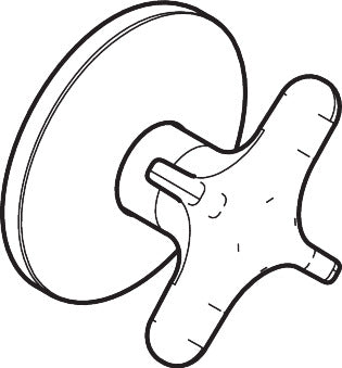 AXOR ONE Volume Control, Cross Handle