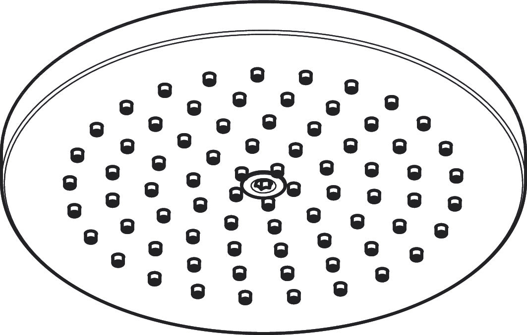 AXOR ShowerSolutions Showerhead 180 1-Jet Powder Rain, 1.75 GPM