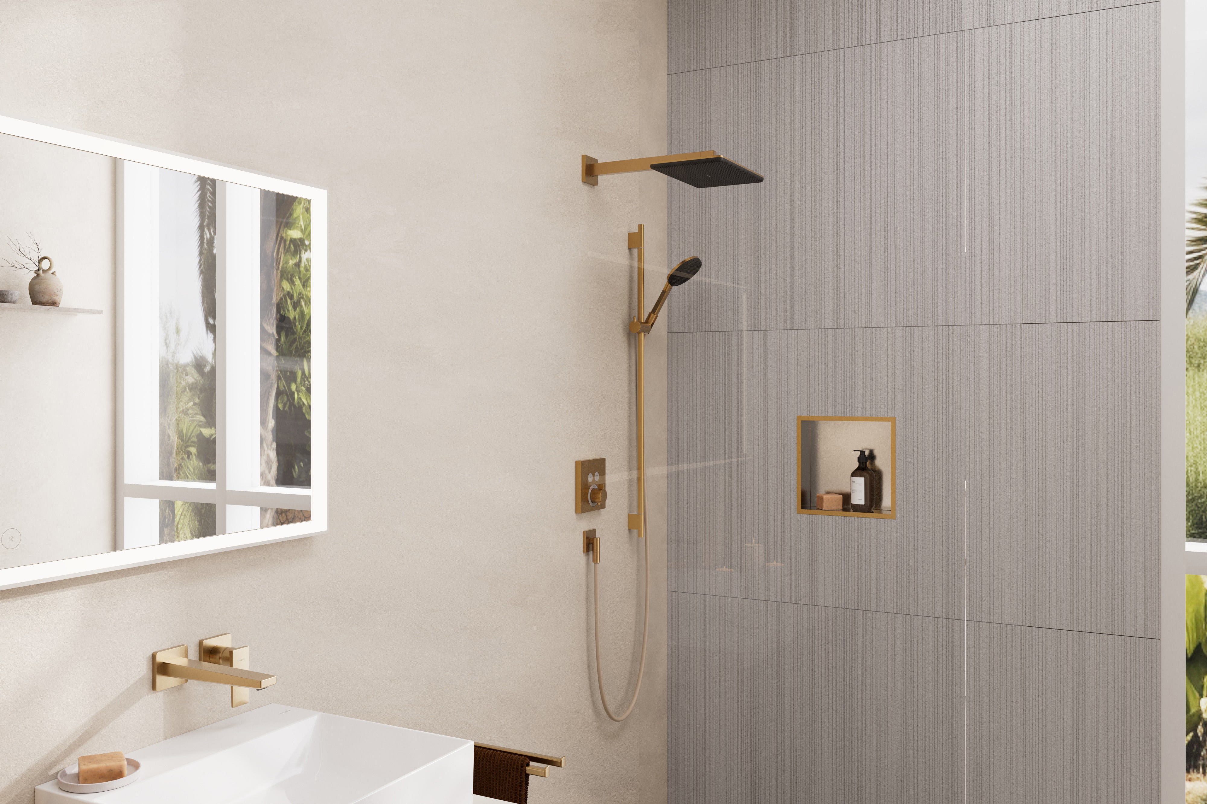 Hansgrohe Raindance Alive Q Showerhead 210/340 1-Jet, 2.5 GPM