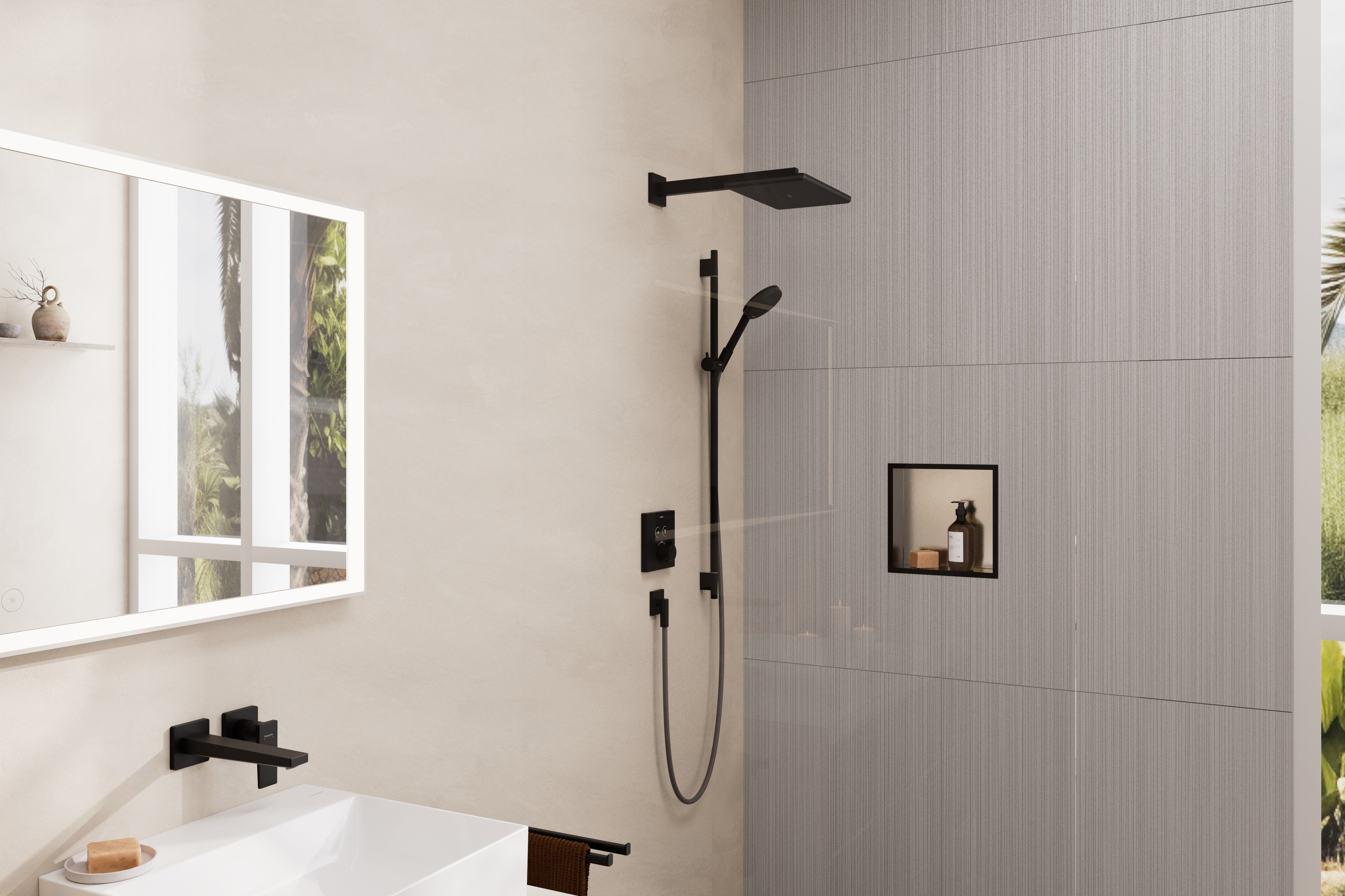 Hansgrohe Raindance Alive Q Showerhead 210/340 1-Jet, 2.5 GPM