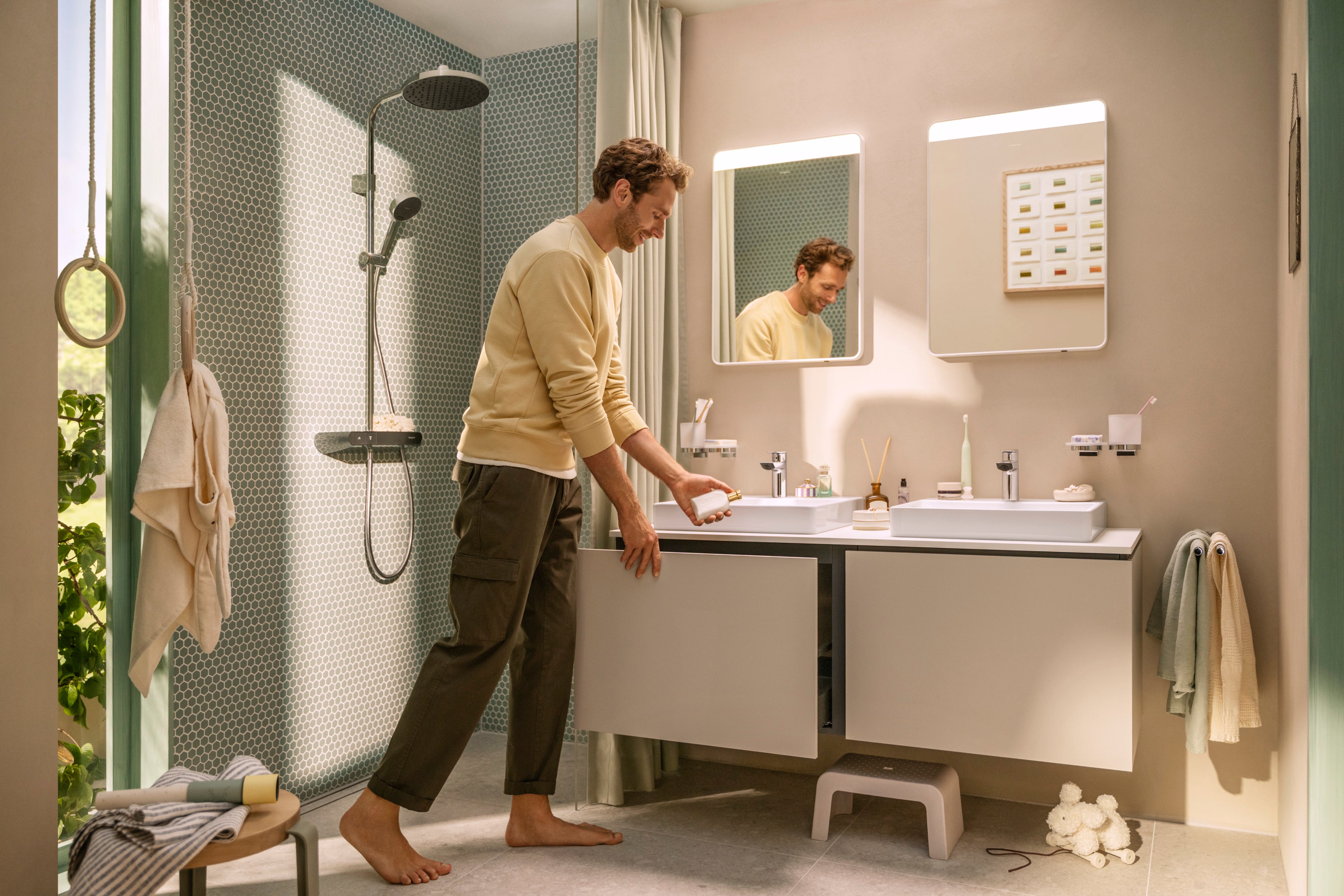 Hansgrohe AddStoris S Dual Towel Bar