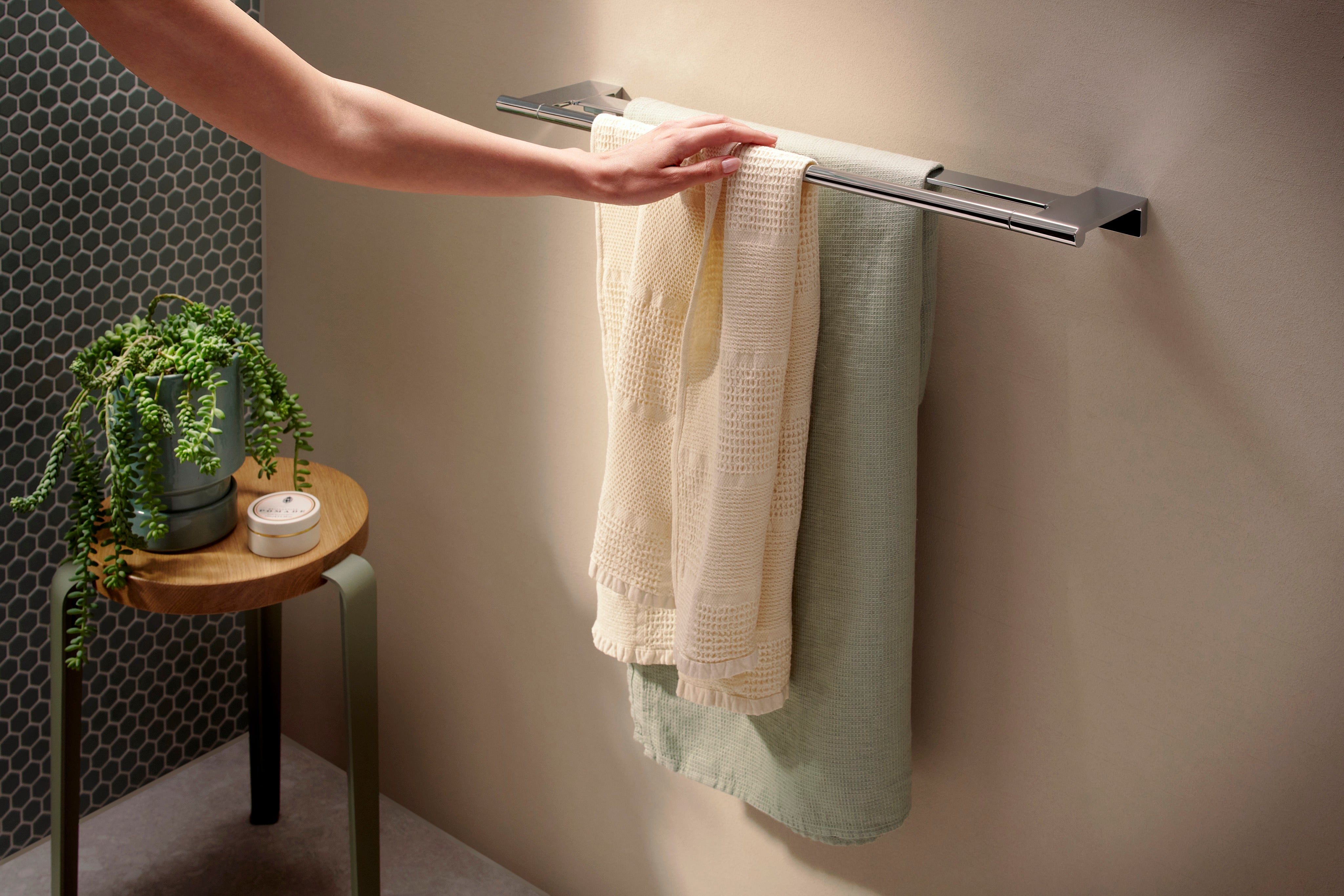 Hansgrohe AddStoris S Double Towel Bar