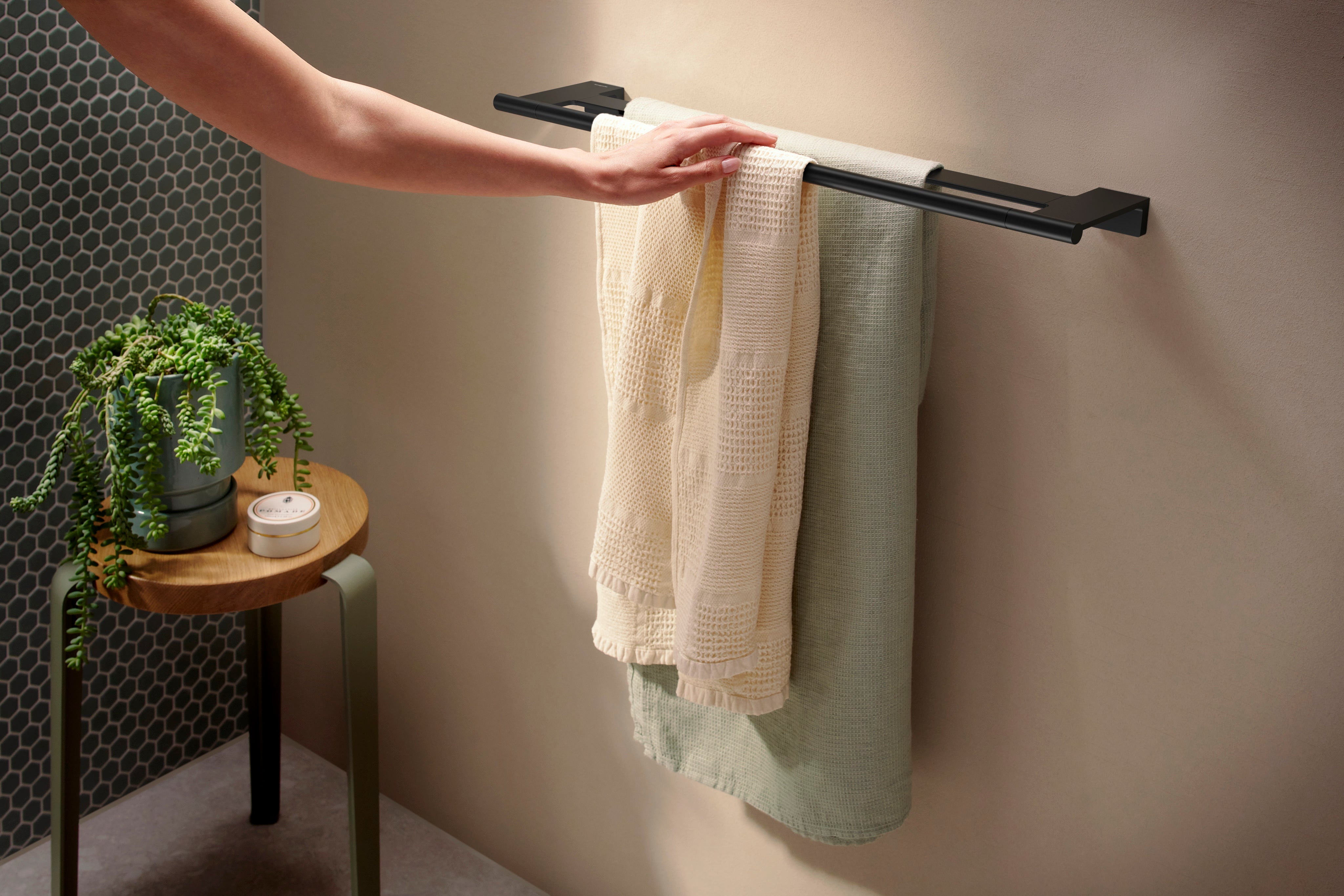 Hansgrohe AddStoris S Double Towel Bar