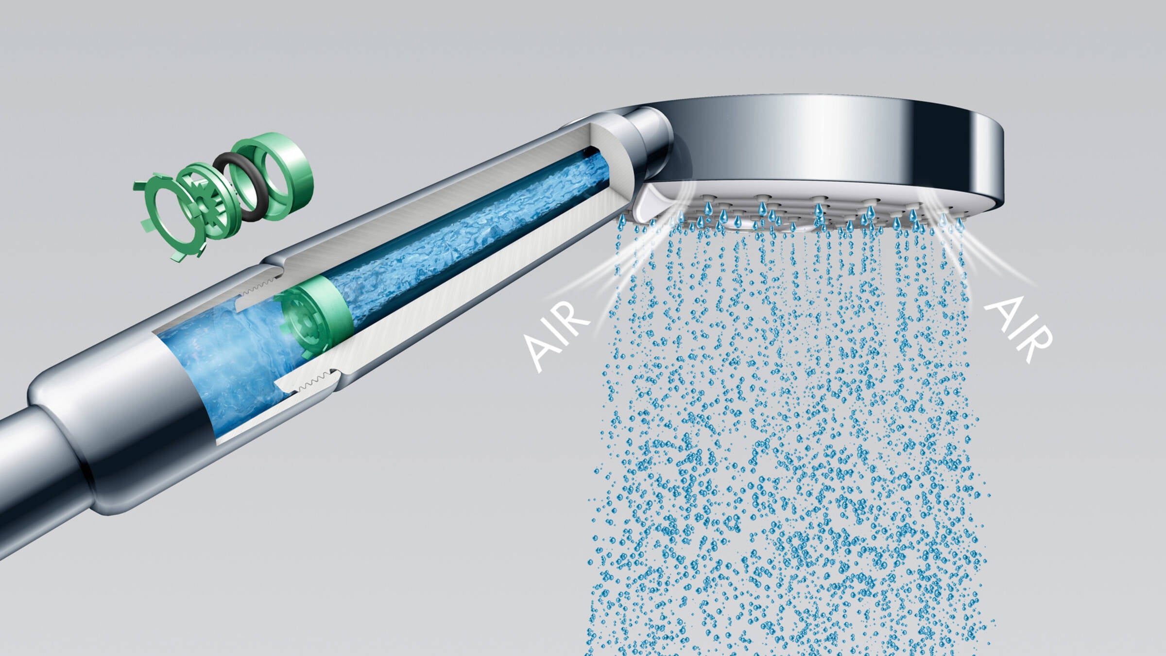 Rainfinity Baton Handshower 100 1-Jet, 1.75 GPM