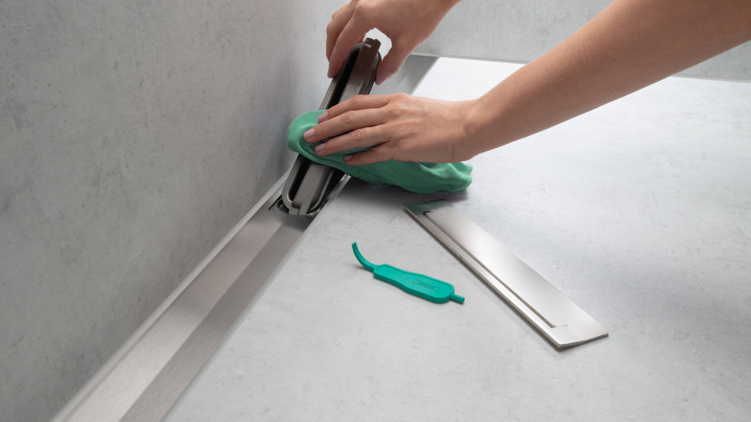 RainDrain Match Trim for 27 5/8" Rough with Height Adjustable Frame