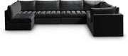 Jacob 140" Velvet Upholstered 7pc. Modular Sectional