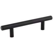 Hardware Resources 96 mm Center-to-Center Hollow Matte Black Stainless Steel Naples Cabinet Bar Pull