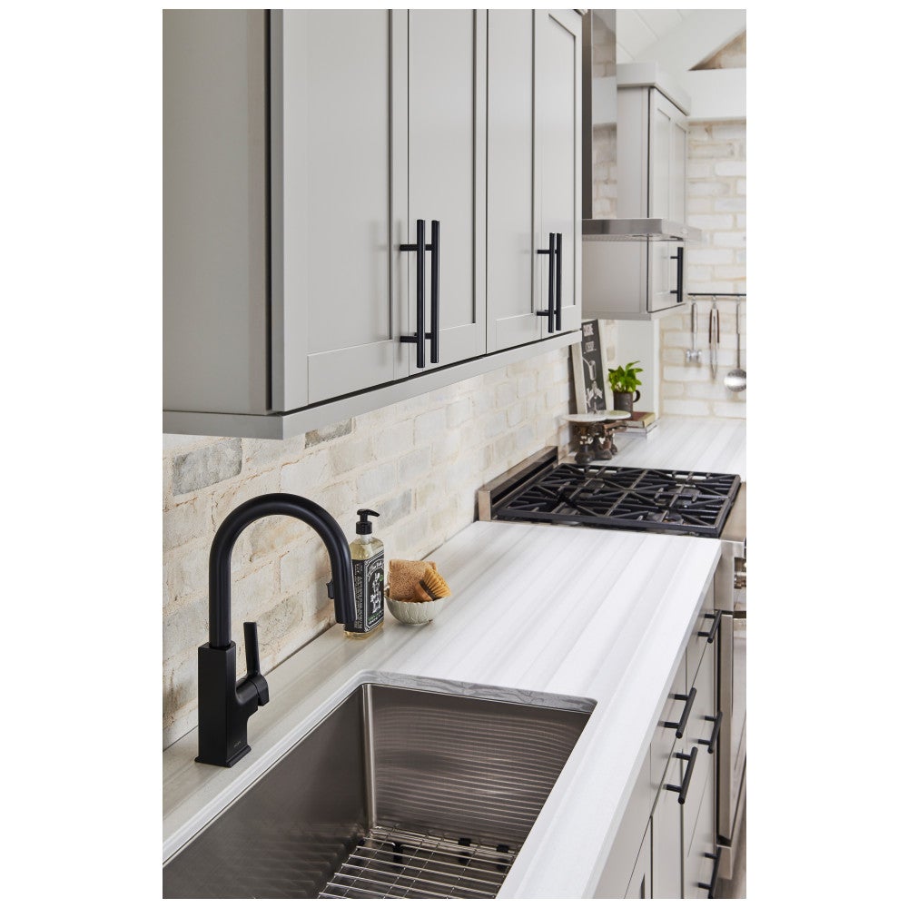 Hardware Resources 96 mm Center-to-Center Hollow Matte Black Stainless Steel Naples Cabinet Bar Pull
