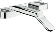 AXOR Urquiola Wall-Mounted Widespread Faucet Trim with Base Plate, 1.2 GPM