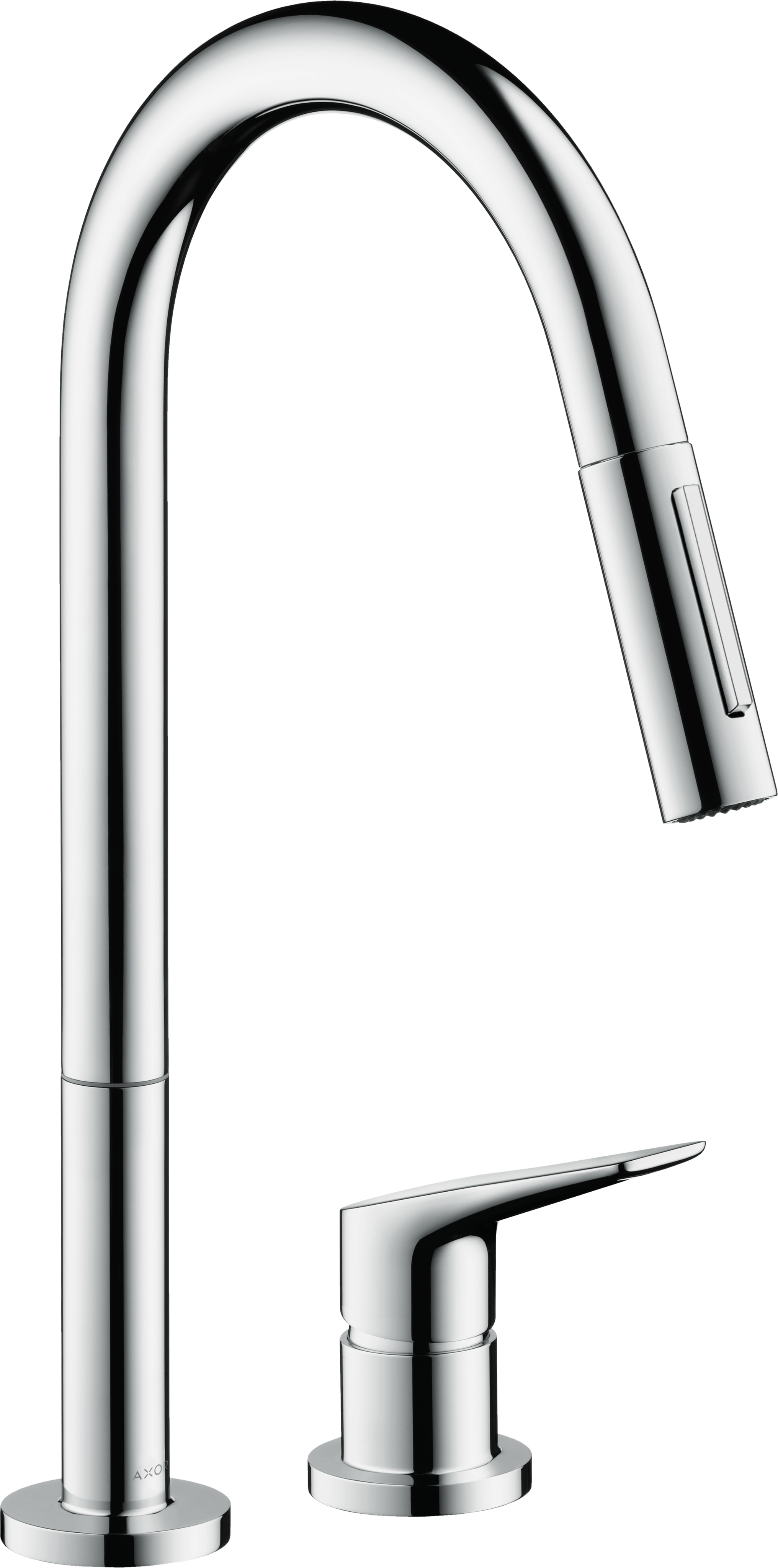 AXOR Citterio M 2-Hole Single-Handle Kitchen Faucet 2-Spray Pull-Down, 1.75 GPM