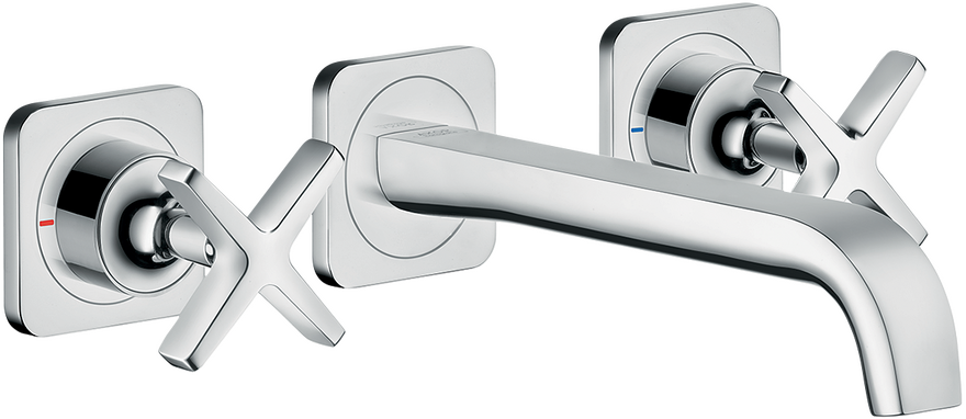 AXOR Citterio E Wall-Mounted Widespread Faucet Trim, 1.2 GPM