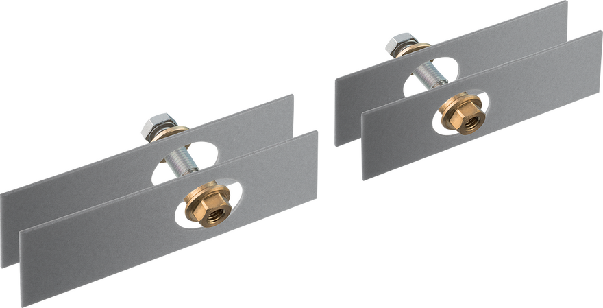 AXOR Universal SoftSquare Mounting Set for Two-Sided Glass Installation