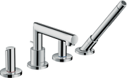 AXOR Uno 4-Hole Roman Tub Set Trim with Zero Handles and 1.75 GPM Handshower