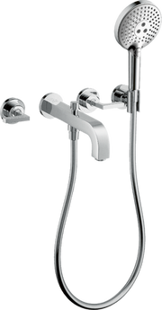 AXOR Citterio 3-Hole Wall-Mounted Tub Trim with Handshower, 1.75 GPM- Lever Handles