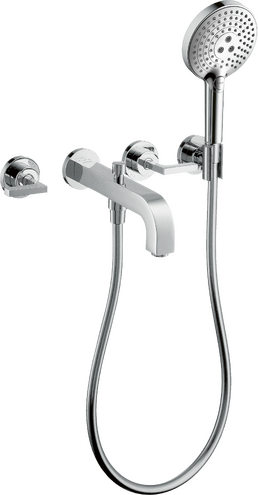 AXOR Citterio 3-Hole Wall-Mounted Tub Trim with Handshower, 1.75 GPM- Lever Handles