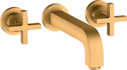 AXOR Citterio Wall-Mounted Widespread Faucet with Cross Handles, 1.2 GPM