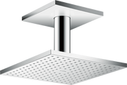 AXOR ShowerSolutions Showerhead 250 Square 2-Jet Ceiling Connection, 1.75 GPM