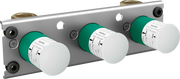 Rough, Thermostatic Trim Exposed/Concealed Installation for 2 Functions