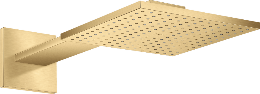 AXOR ShowerSolutions Showerhead 250 Square 2- Jet with Showerarm Trim, 1.75 GPM