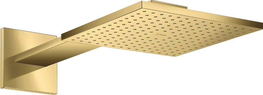 AXOR ShowerSolutions Showerhead 250 Square 2- Jet with Showerarm Trim, 2.5 GPM