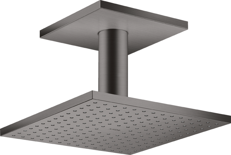 AXOR ShowerSolutions Showerhead 250 Square 2-Jet Ceiling Connection, 1.75 GPM