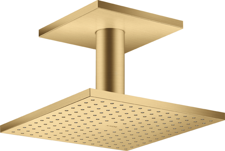 AXOR ShowerSolutions Showerhead 250 Square 2-Jet Ceiling Connection, 2.5 GPM