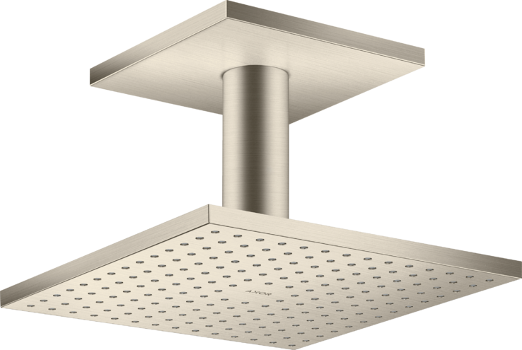 AXOR ShowerSolutions Showerhead 250 Square 2-Jet Ceiling Connection, 2.5 GPM