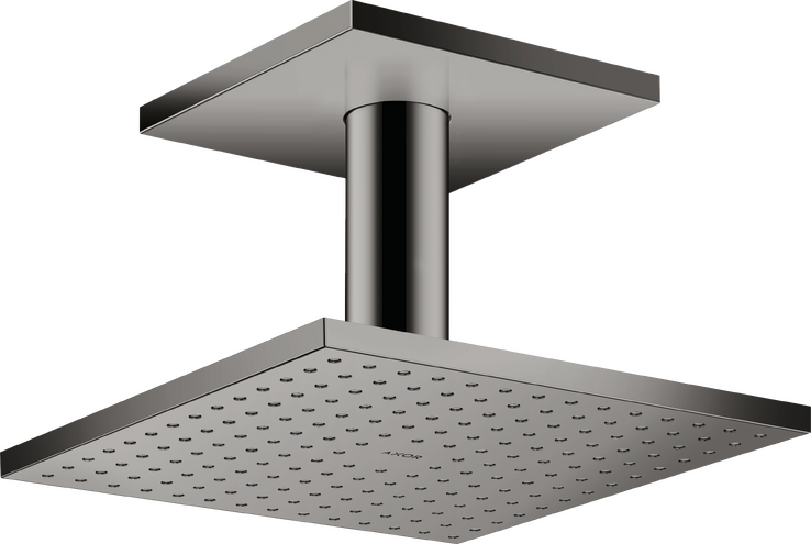 AXOR ShowerSolutions Showerhead 250 Square 2-Jet Ceiling Connection, 2.5 GPM