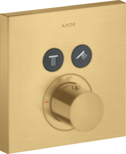 AXOR ShowerSelect Thermostatic Trim Square for 2 Functions