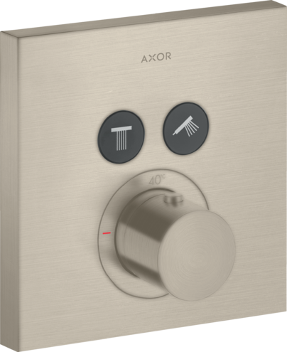 AXOR ShowerSelect Thermostatic Trim Square for 2 Functions