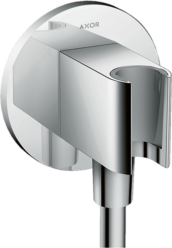 AXOR ShowerSolutions Wall Outlet with Handshower Holder, Round