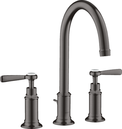 AXOR Montreux Widespread Faucet 180 with Lever Handles and Pop-Up Drain, 1.2 GPM
