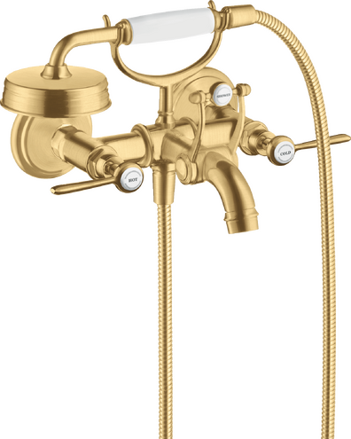 AXOR Montreux 2-Handle Wall-Mounted Tub Filler with Lever Handles and 1.8 GPM Handshower