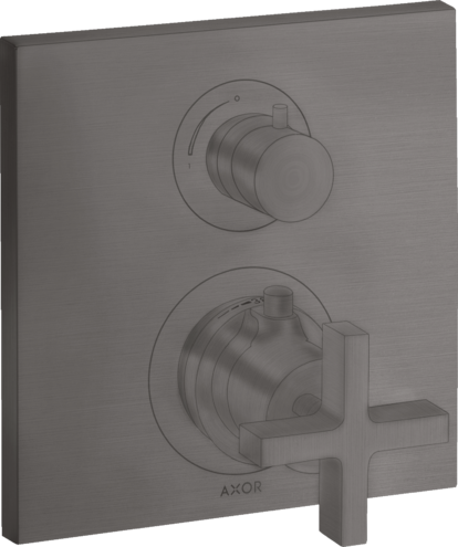 AXOR Citterio Thermostatic Trim with Volume Control- Cross Handle