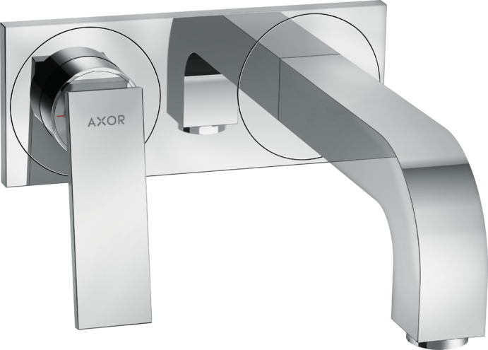 AXOR Citterio Wall-Mounted Single-Handle Faucet Trim with Base Plate, 1.2 GPM