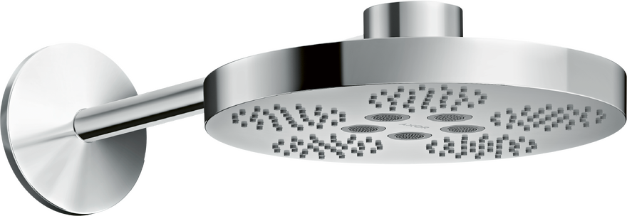 AXOR ONE Showerhead 280 2-Jet with Showerarm Trim, 1.75 GPM