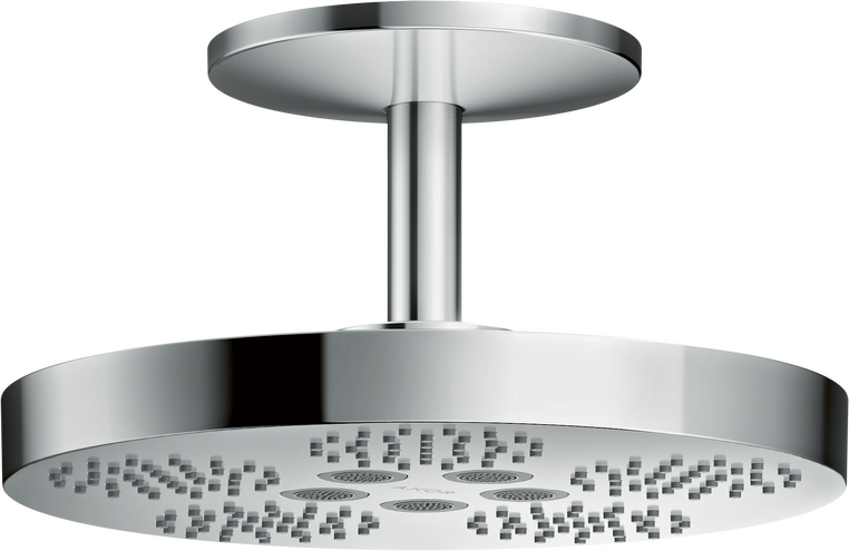 AXOR ONE Showerhead 280 2-Jet with Ceiling Mount Trim, 1.75 GPM