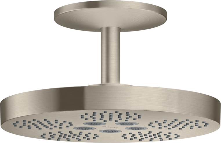 AXOR ONE Showerhead 280 2-Jet with Ceiling Mount Trim, 1.75 GPM