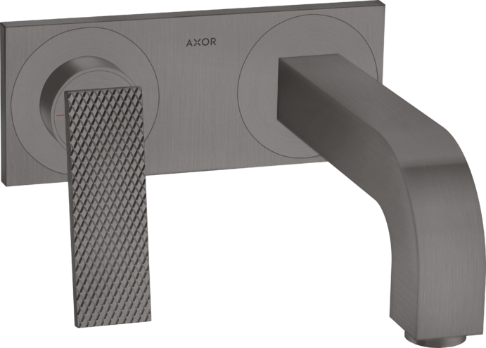 AXOR Citterio Wall-Mounted Single-Handle Faucet Trim with Base Plate- Rhombic Cut, 1.2 GPM