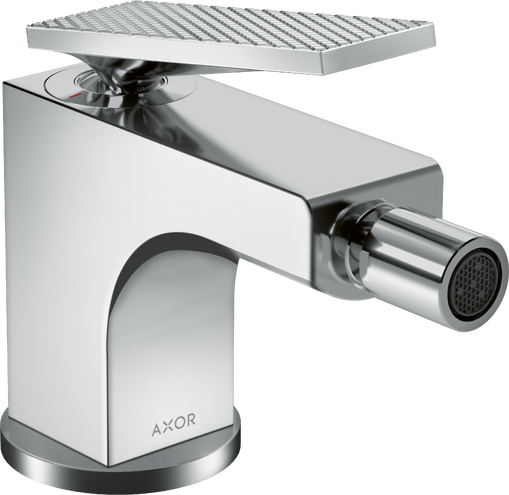 AXOR Citterio Single-Hole Bidet Faucet with Pop-Up Drain- Rhombic Cut, 1.5 GPM