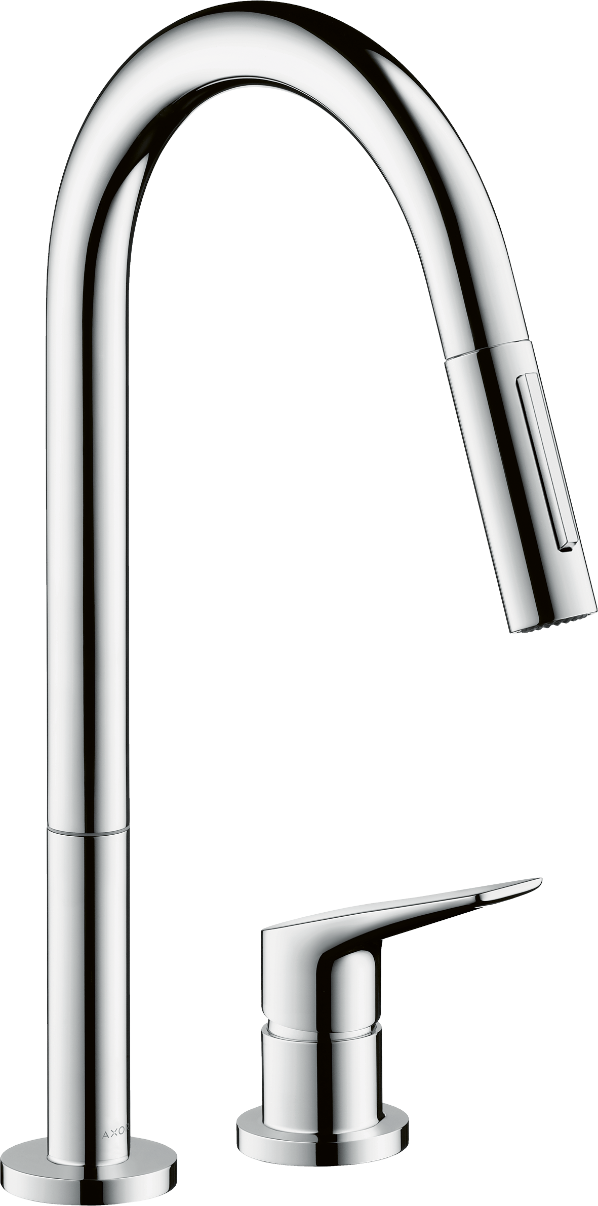 AXOR Citterio M 2-Hole Single-Handle Kitchen Faucet 2-Spray Pull-Down, 1.5 GPM