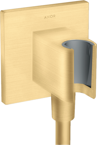 AXOR ShowerSolutions Wall Outlet with Handshower Holder, Square