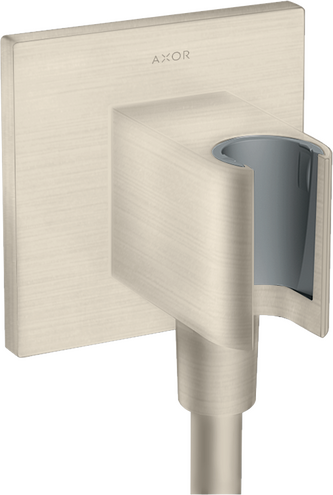 AXOR ShowerSolutions Wall Outlet with Handshower Holder, Square