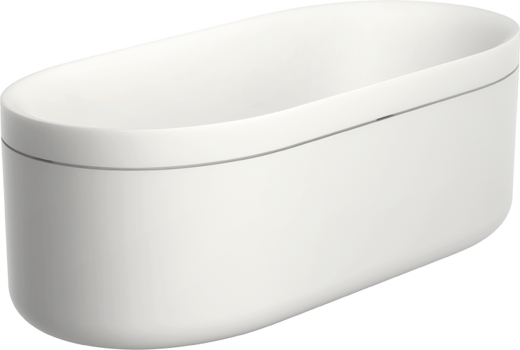 AXOR Suite Tubs Round with Pop-Up Drain, 74 1/8"